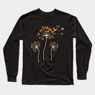 Dandelion Chicken Flower Long Sleeve T-Shirt